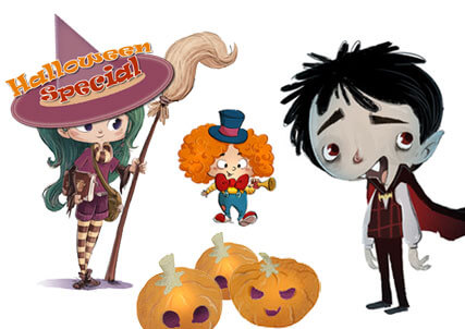 Gruselgeschichte für Kinder - Die Halloween Nacht und der kleine Vampir
