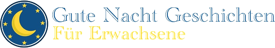n8geschichte.de Logo - Mond auf dunkelblauem Hintergrund und Schrift