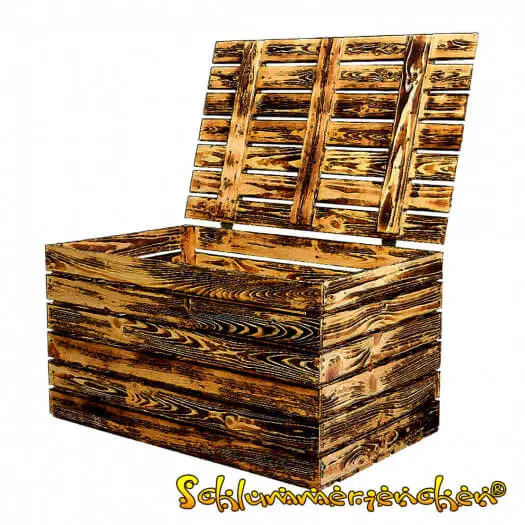 Holzkiste aus der Kindergeschichte Die Kiste der Vergangenheit von Jens Pätz auf schlummerienchen.de