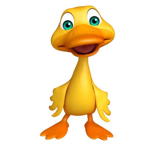 Das kleine Entchen aus der Geschichte: Wo ist Mama Ente