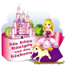 Cover zum Märchen Die böse Königin und das Einhorn mit Märchenschloss - Autor: Jens Pätz - schlummerienchen.de